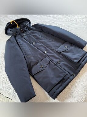 Hugo Boss Osiass relaxed fit parka coat dark blue  men’s  36R